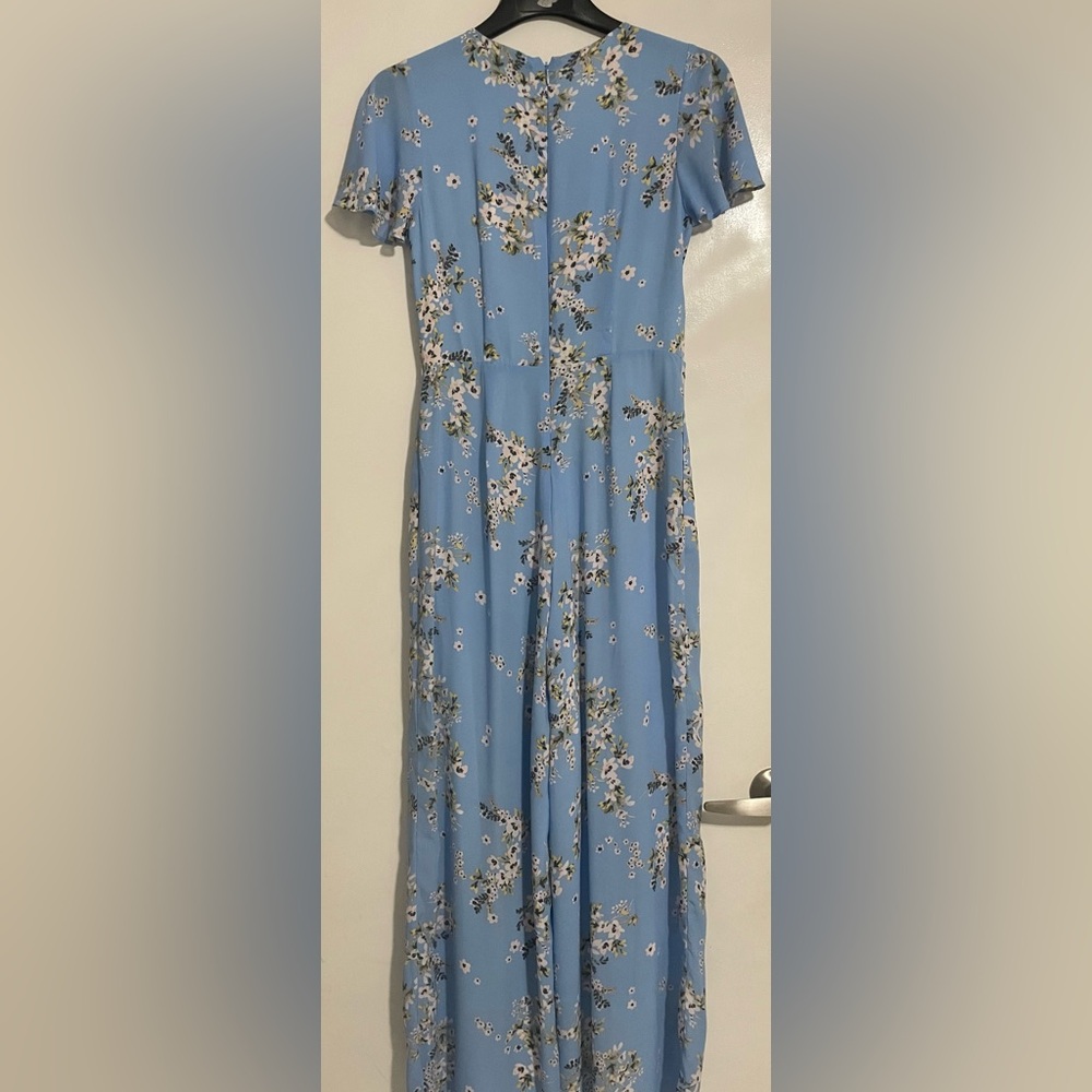 Floral/light blue Romper